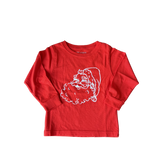 Long Sleeve Red Christmas Santa Tshirt