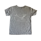 Toddler Whale T-Shirt – Grey Boys Tee