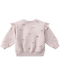 Ruffle Fleece Sweatshirt - Bows