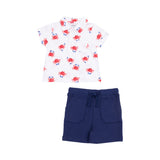 Crabby Cuties Polo Shirt and Short Set