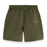 Boys' Mid-Length Logo Swim Shorts - Green