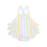 Ruffle Sunsuit - Ric Rac Stripes